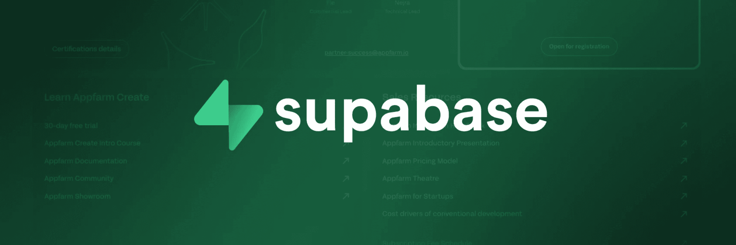 Supabase banner