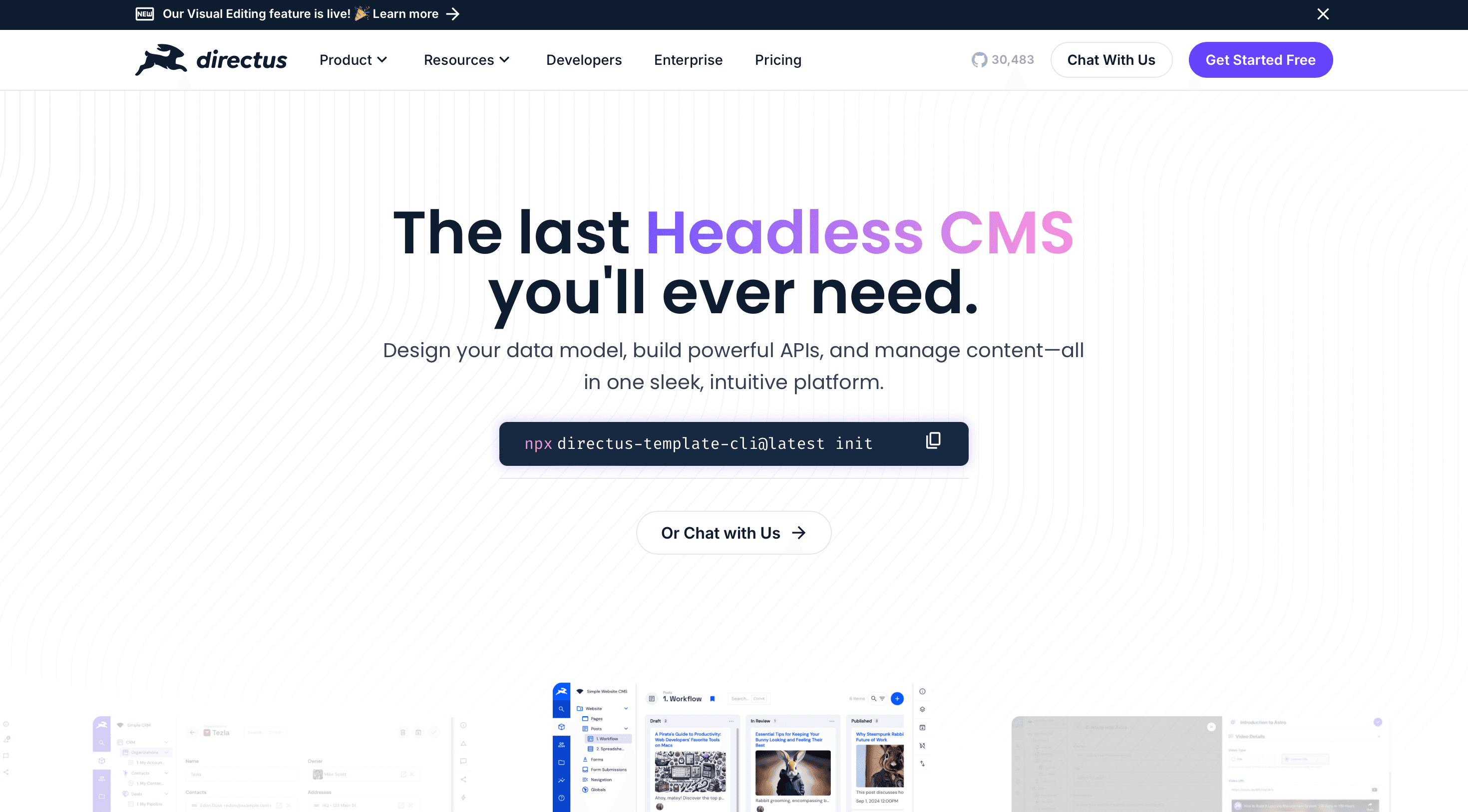 Directus screenshot