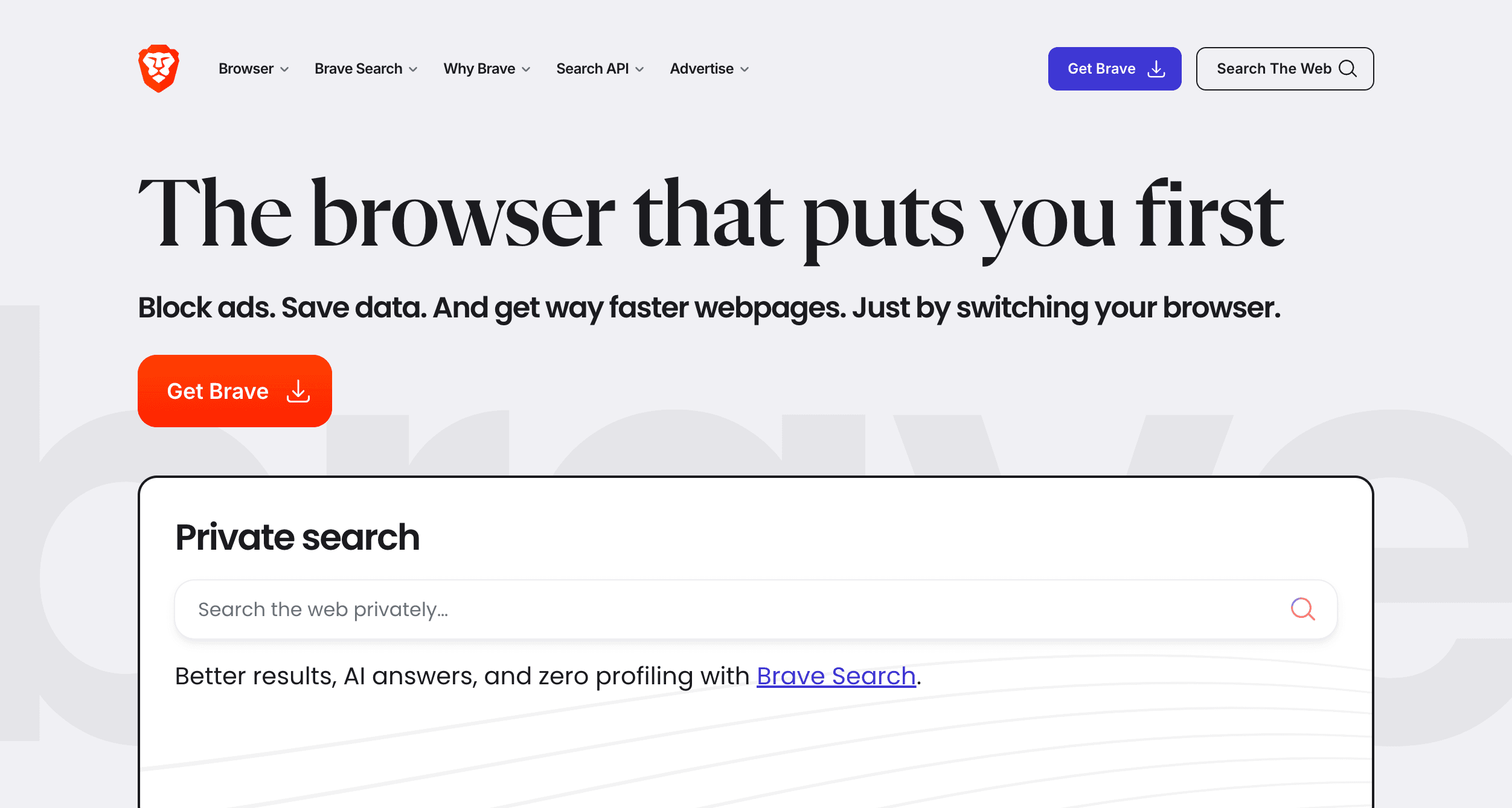 Brave screenshot