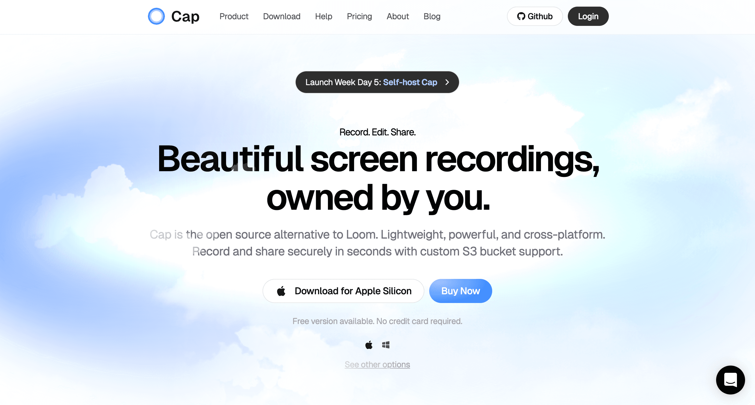 Cap screenshot
