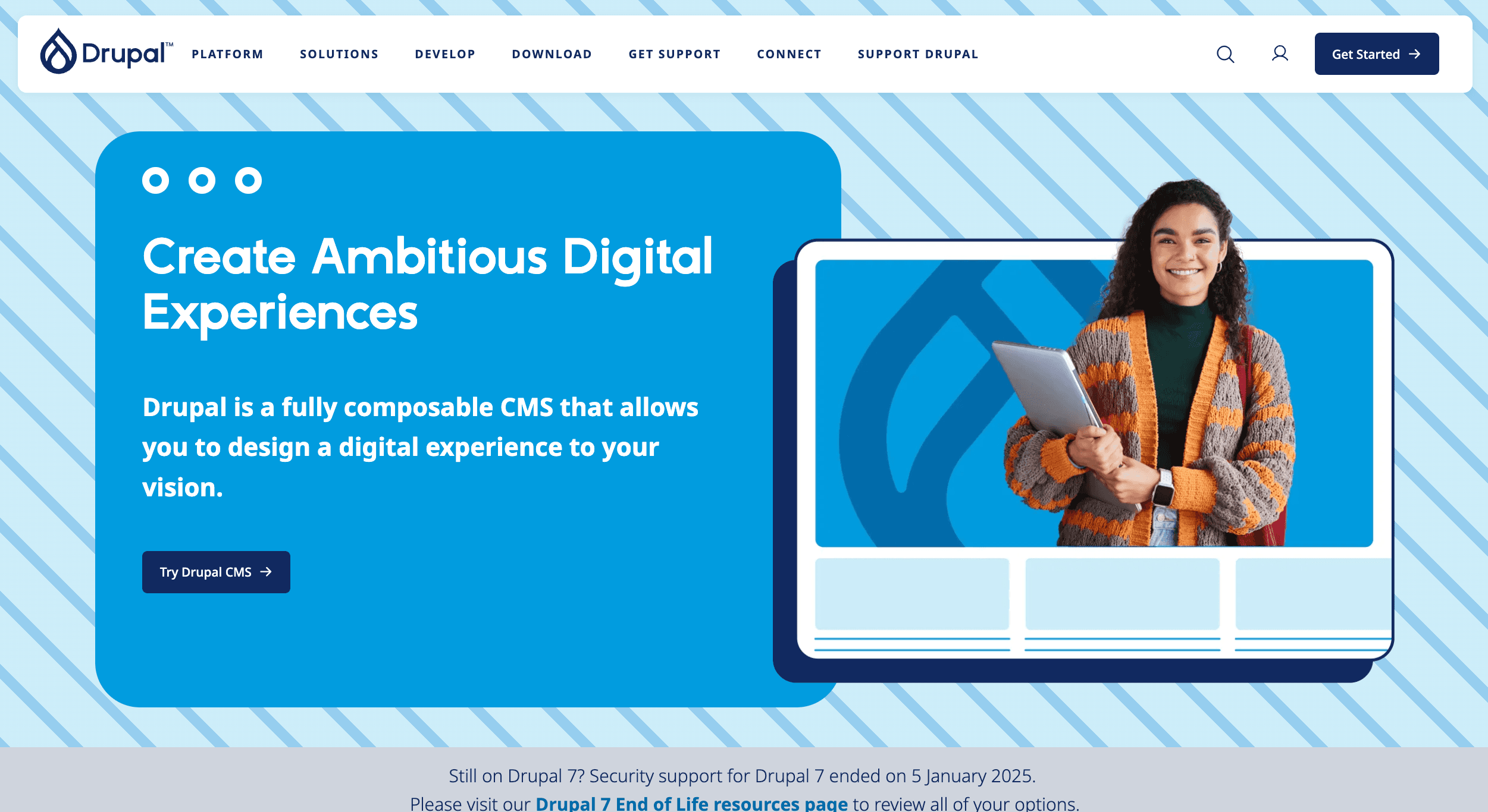 Drupal screenshot