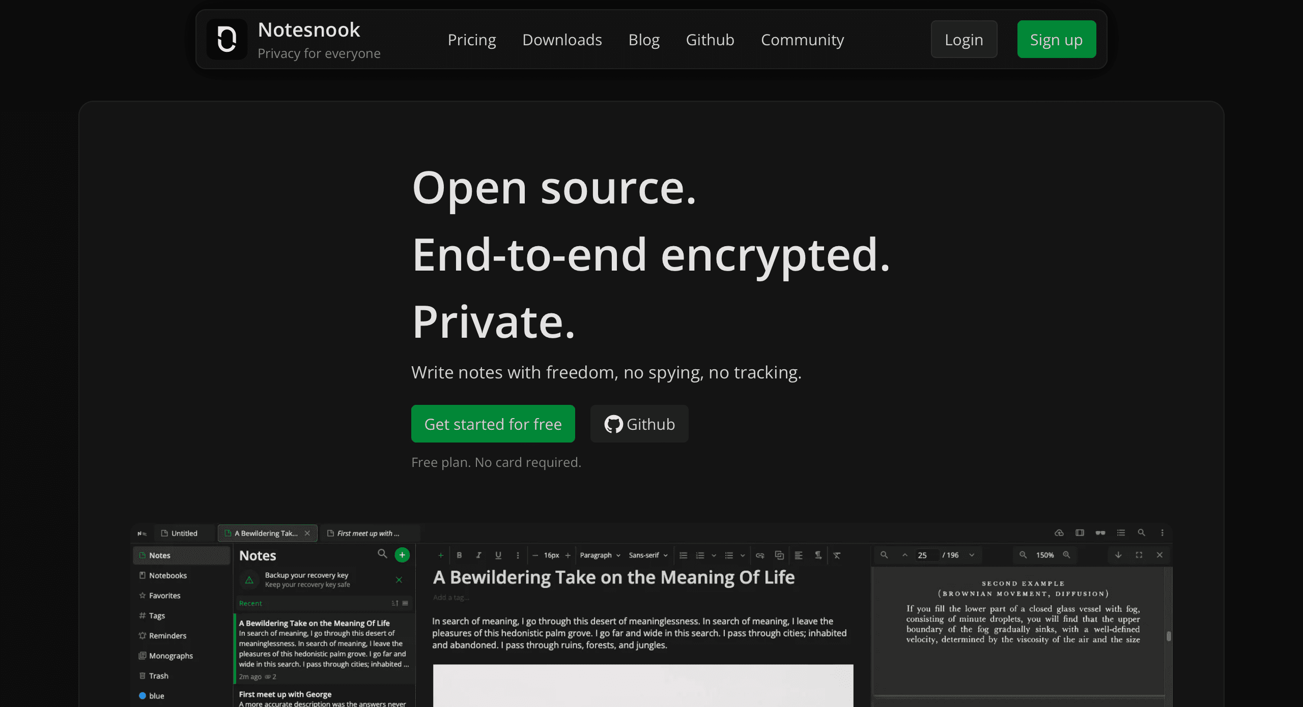 Notesnook screenshot