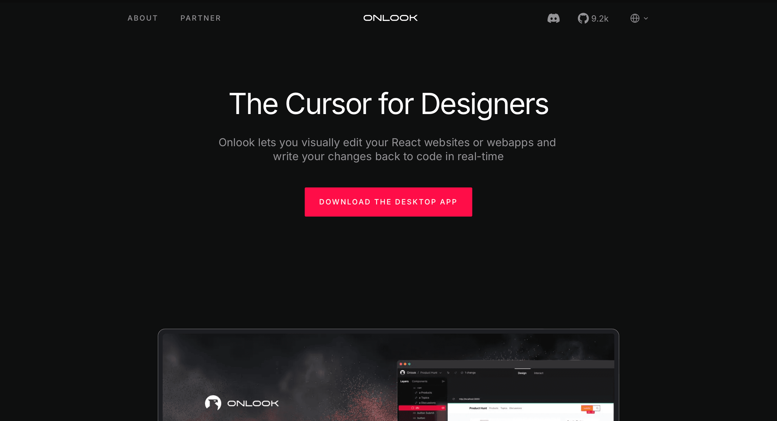 Onlook screenshot