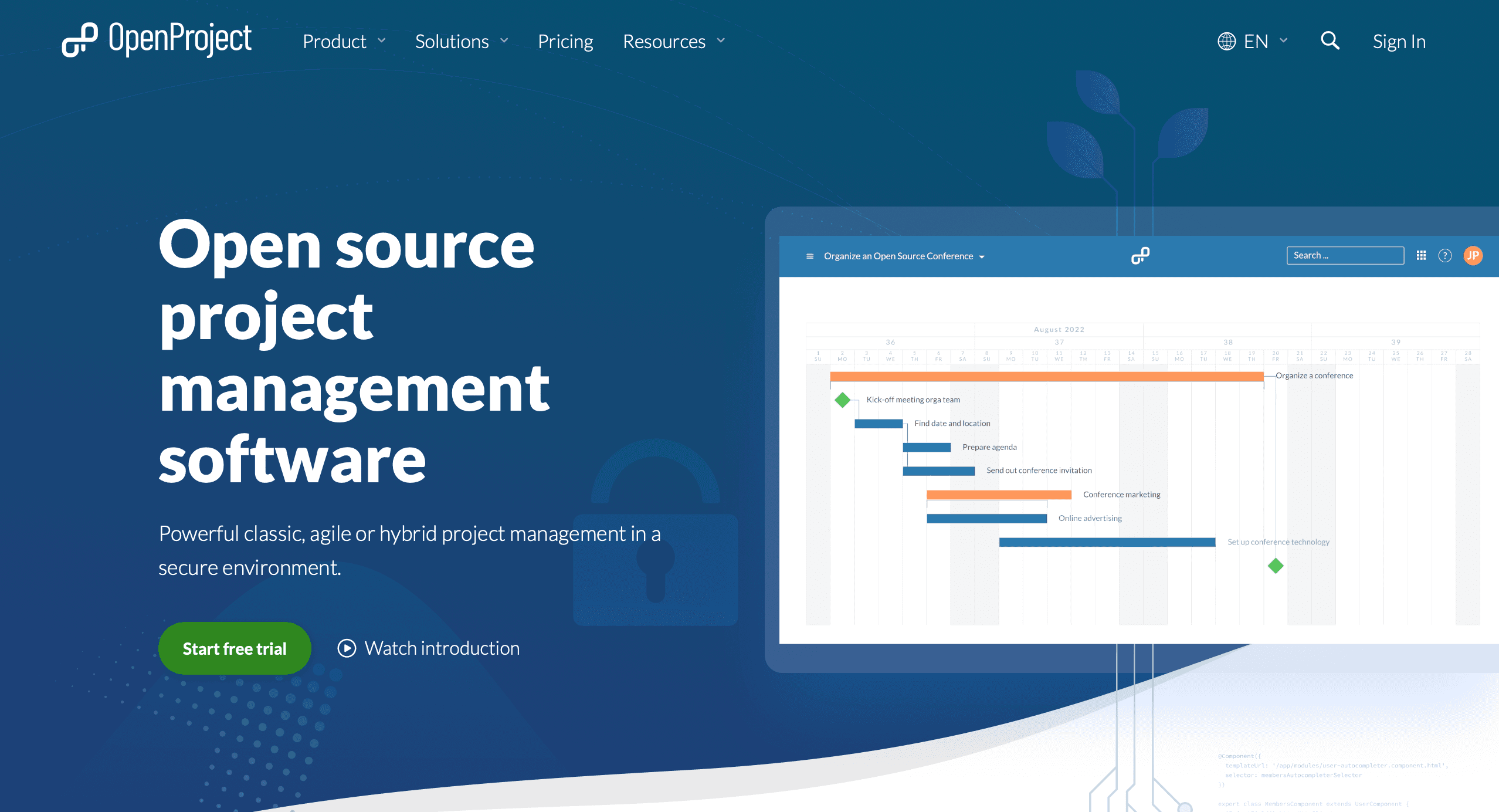 OpenProject screenshot