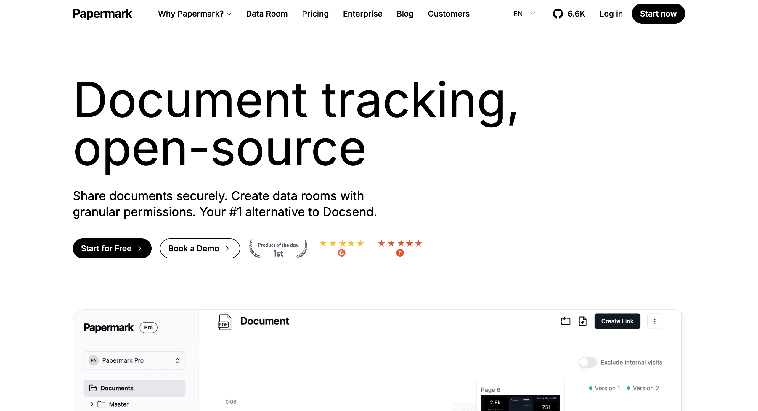 Papermark screenshot